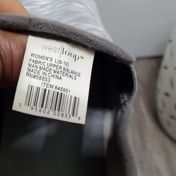 🌴West Loop Memory Foam Easy Slip on Grey Women's Sneakers Women's Size 9✌️ - Picture 7 of 7